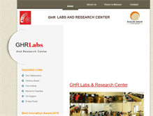 Tablet Screenshot of ghrlabs.res.in